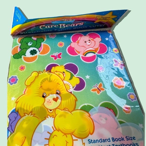 2006 American Greetings Care Bears Stretchable Fabric Book Cover Colorful - Picture 2 of 5